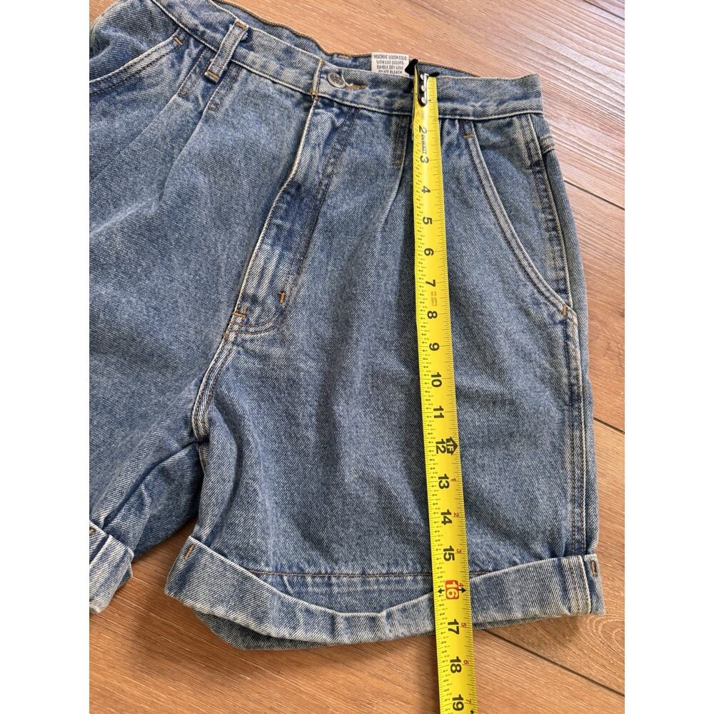 Vintage Bill Bass Ultra High Rise Mom Jean Early 90s Denim Jean Shorts Medium - Picture 7 of 12